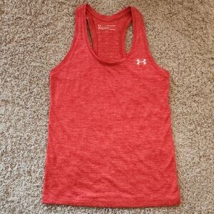 Under Armour Orange Heather Racerback Tank